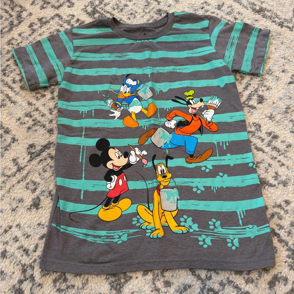 Disney Kids Gray and Teal Character T-Shirt